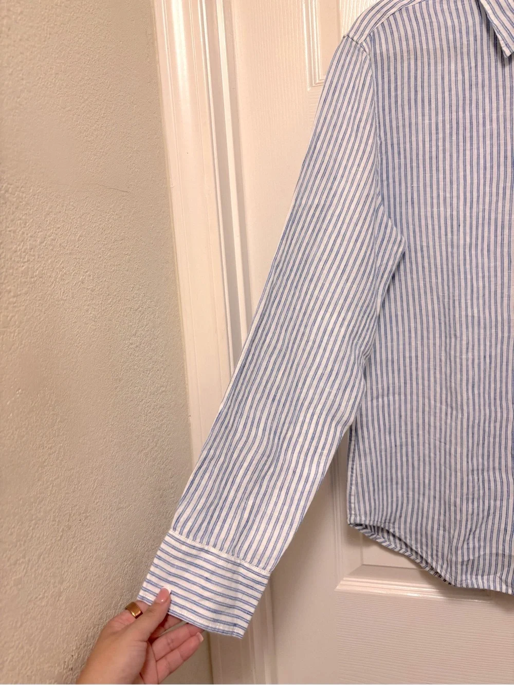 NWT J.Crew Slim Baird McNutt Irish linen Point-Collar Shirt